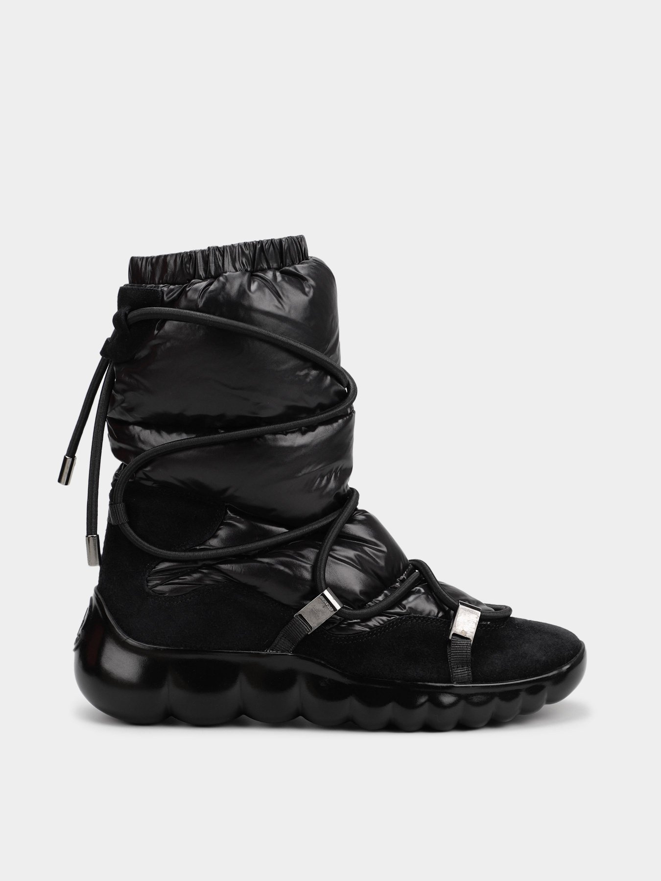 Сапоги дутики Moncler модель 1211210_чорний Фото