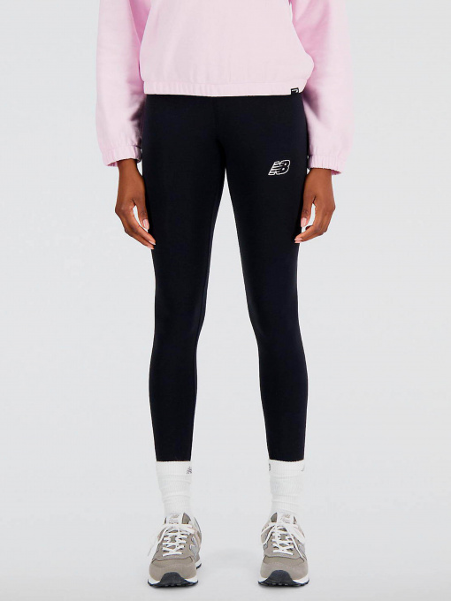 Леггинсы спортивные New Balance Sport Cotton модель WP33503BK Фото