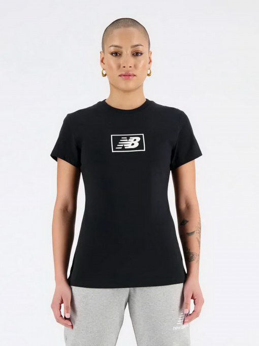 Футболка New Balance Essentials Jersey Athletic Fit модель WT33515BK Фото