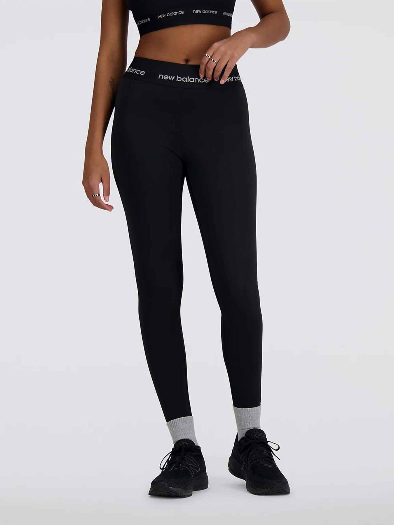 Спортивные леггинсы New Balance SLEEK модель WP41177BK Фото