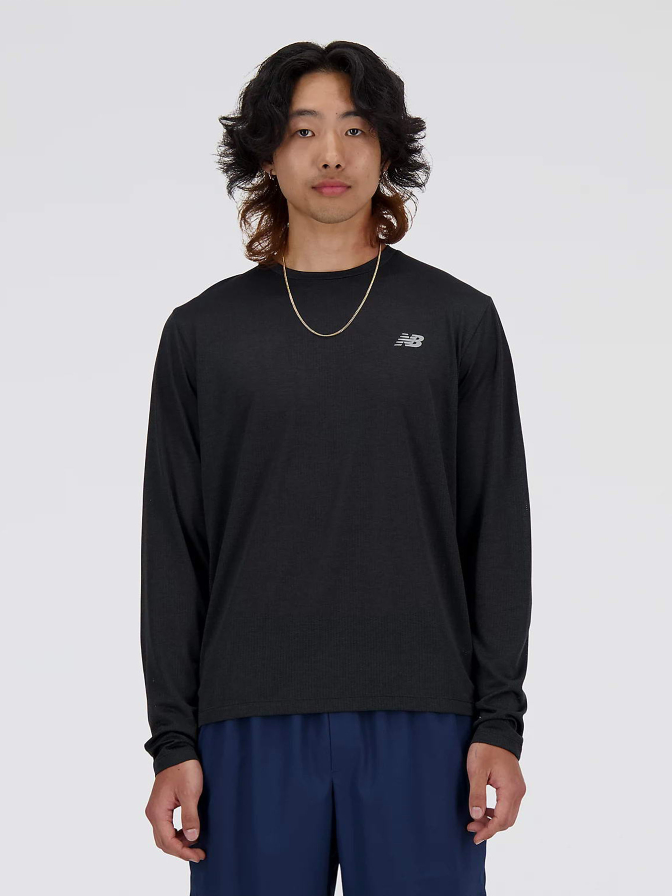 Лонгслів New Balance PERFORMANCE модель MT41256BK Лонгслів New Balance PERFORMANCE модель MT41256BK Фото