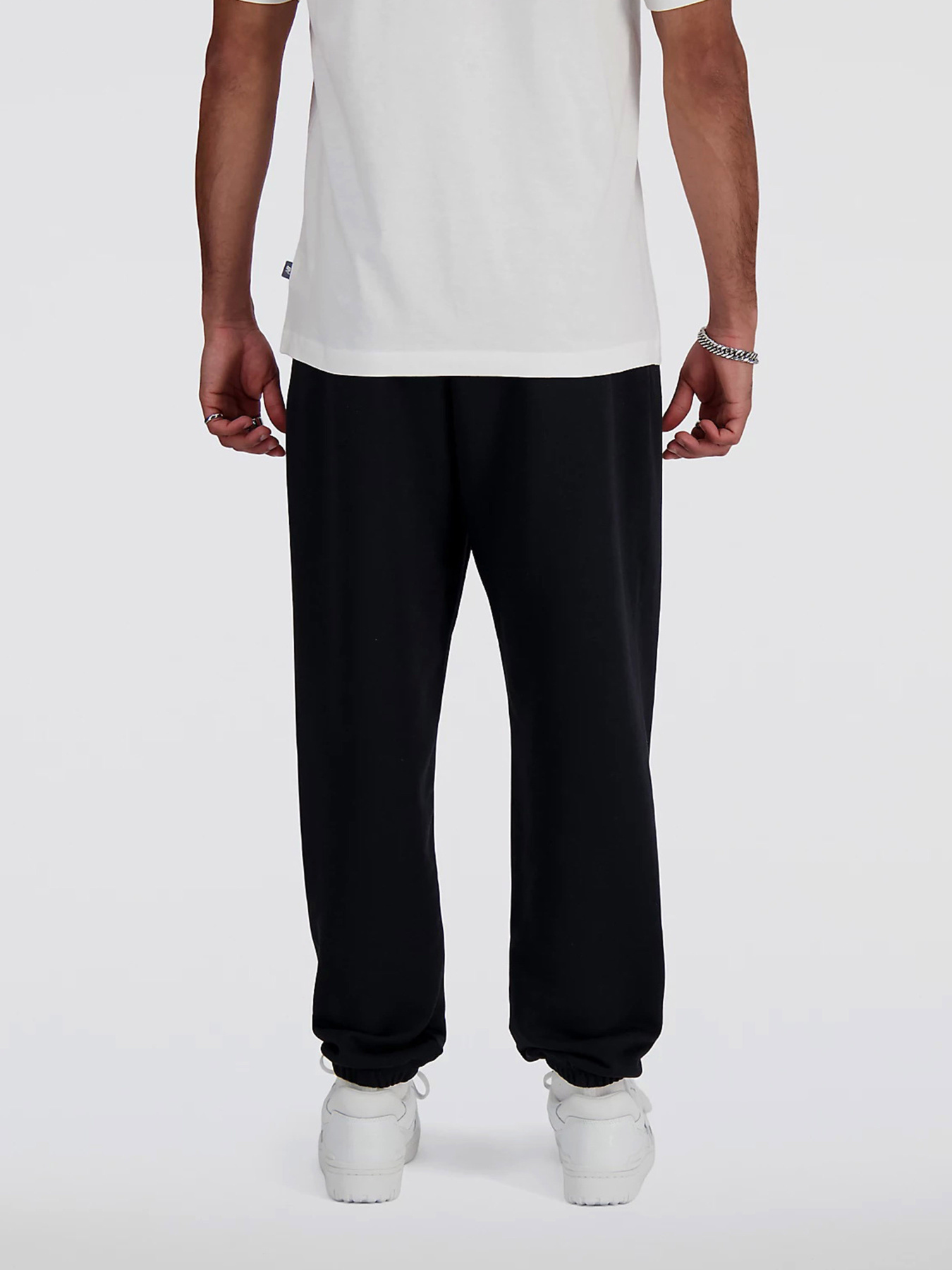 Брюки повседневные New Balance Small Logo модель MP41519BK Фото