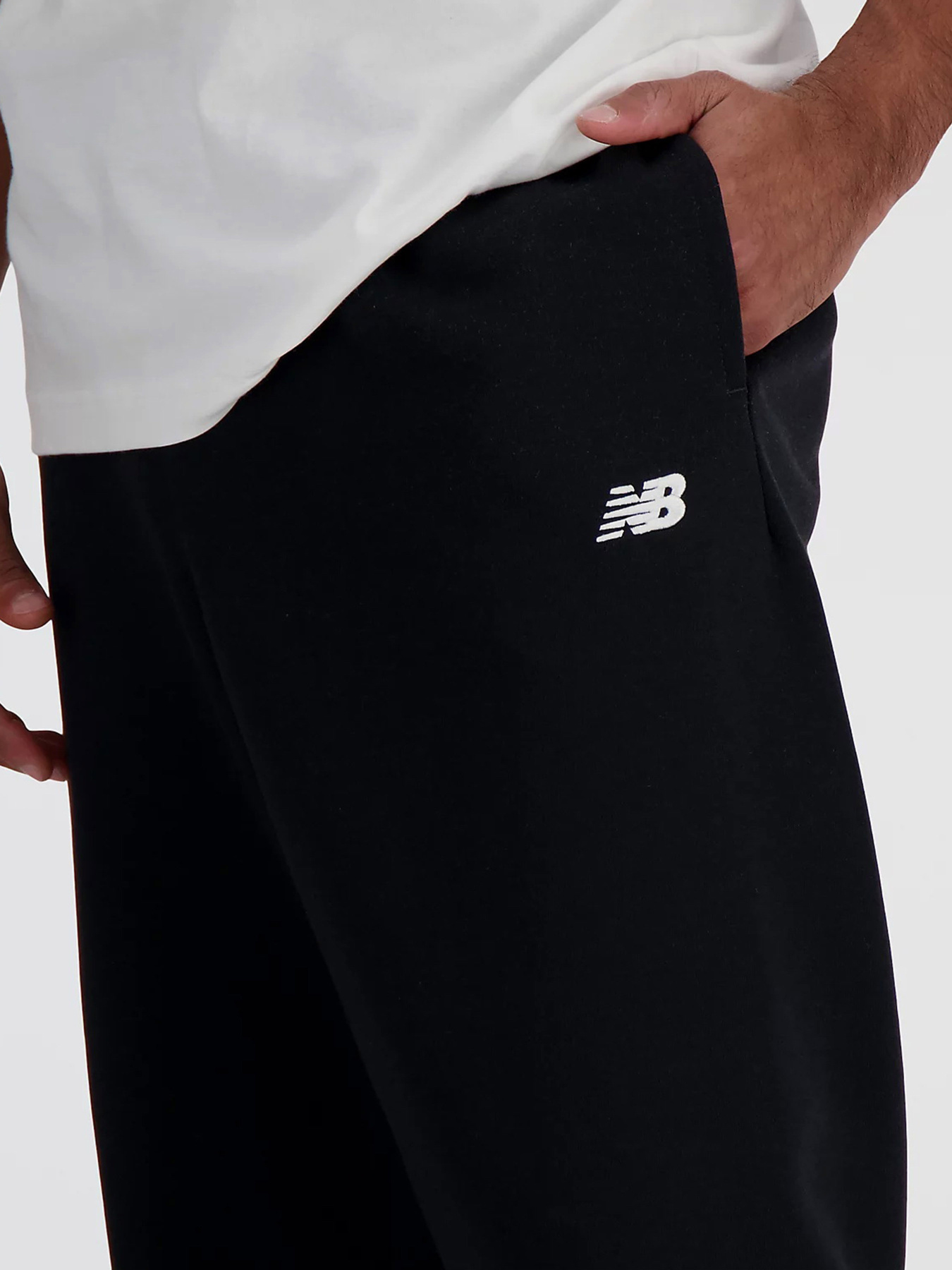 Брюки повседневные New Balance Small Logo модель MP41519BK Фото