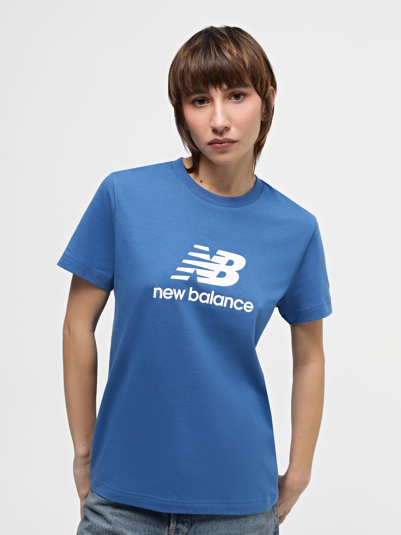 Футболка New Balance Stacked Logo модель WT41502BEU Фото