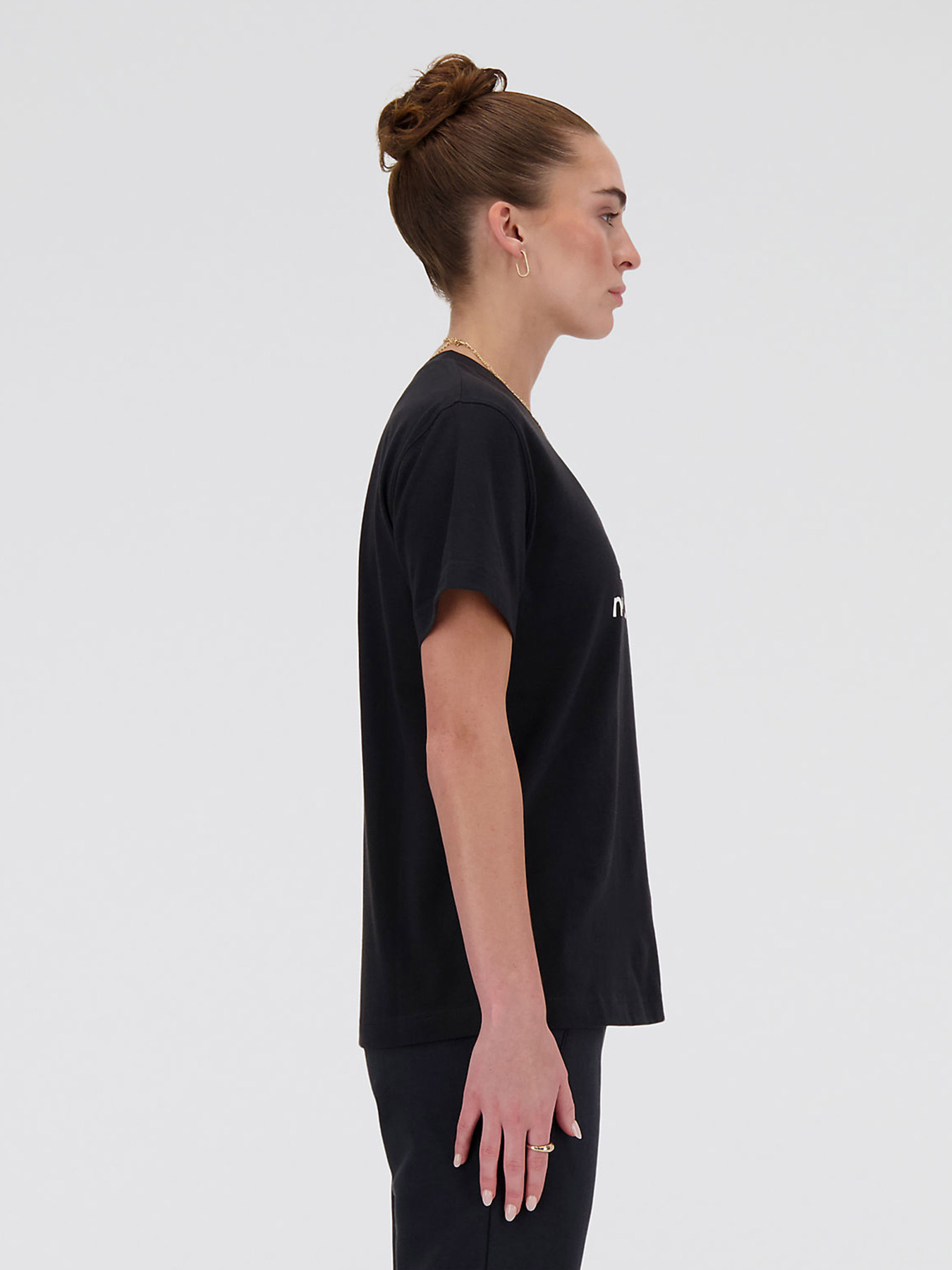 Футболка New Balance Stacked Logo модель WT41502BK Фото