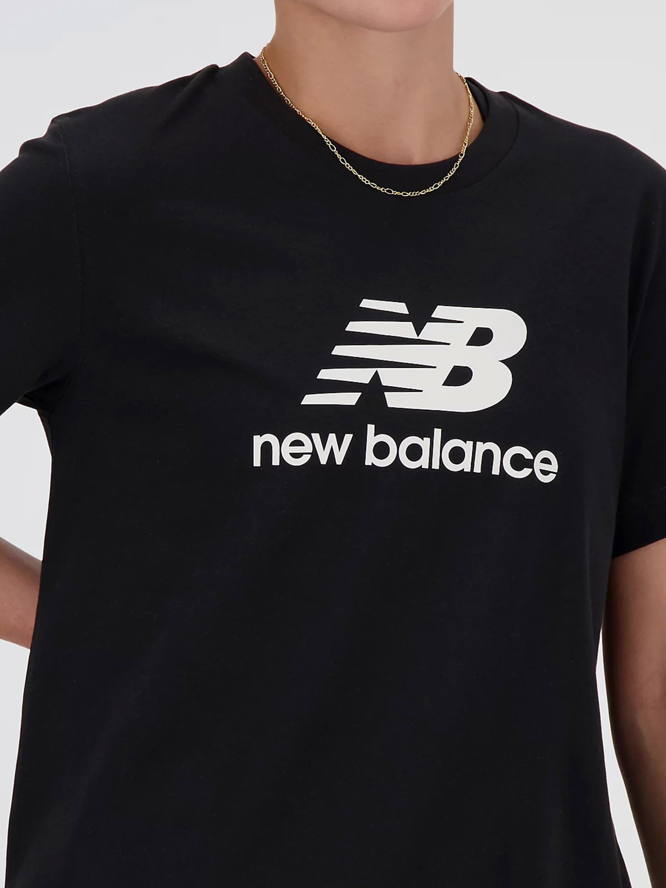 Футболка New Balance Stacked Logo модель WT41502BK Фото