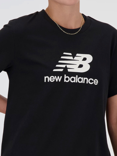 Футболка New Balance Stacked Logo модель WT41502BK — фото 4 - INTERTOP