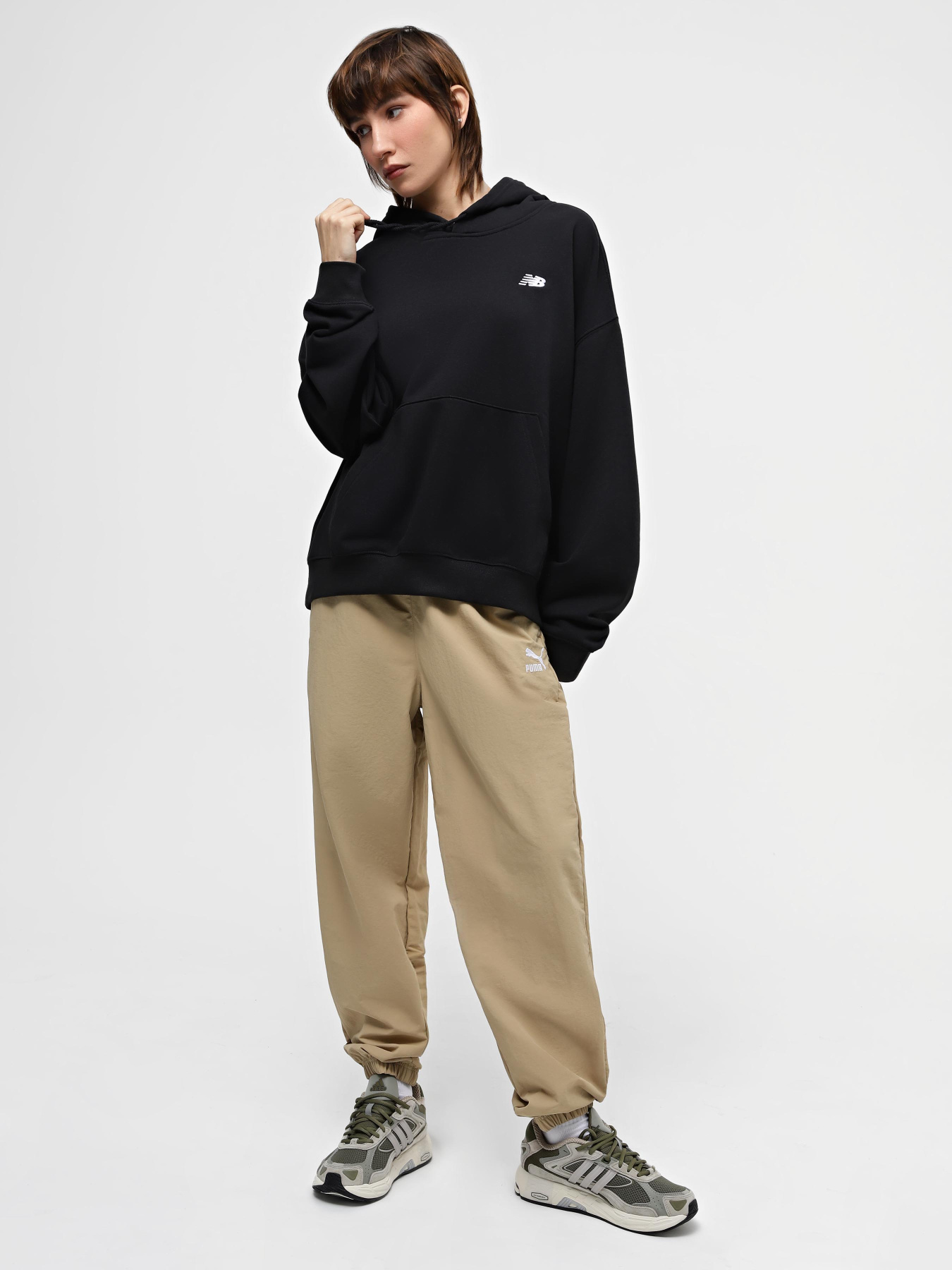 Худи New Balance Small Logo модель WT41507BK Фото