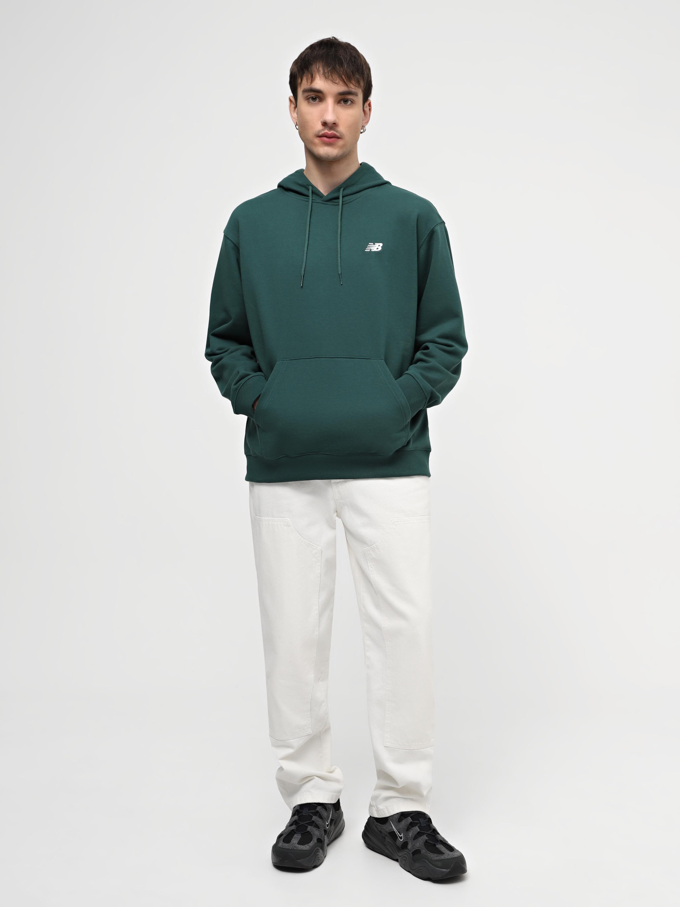 Худі New Balance SMALL LOGO модель MT41508NWG Фото