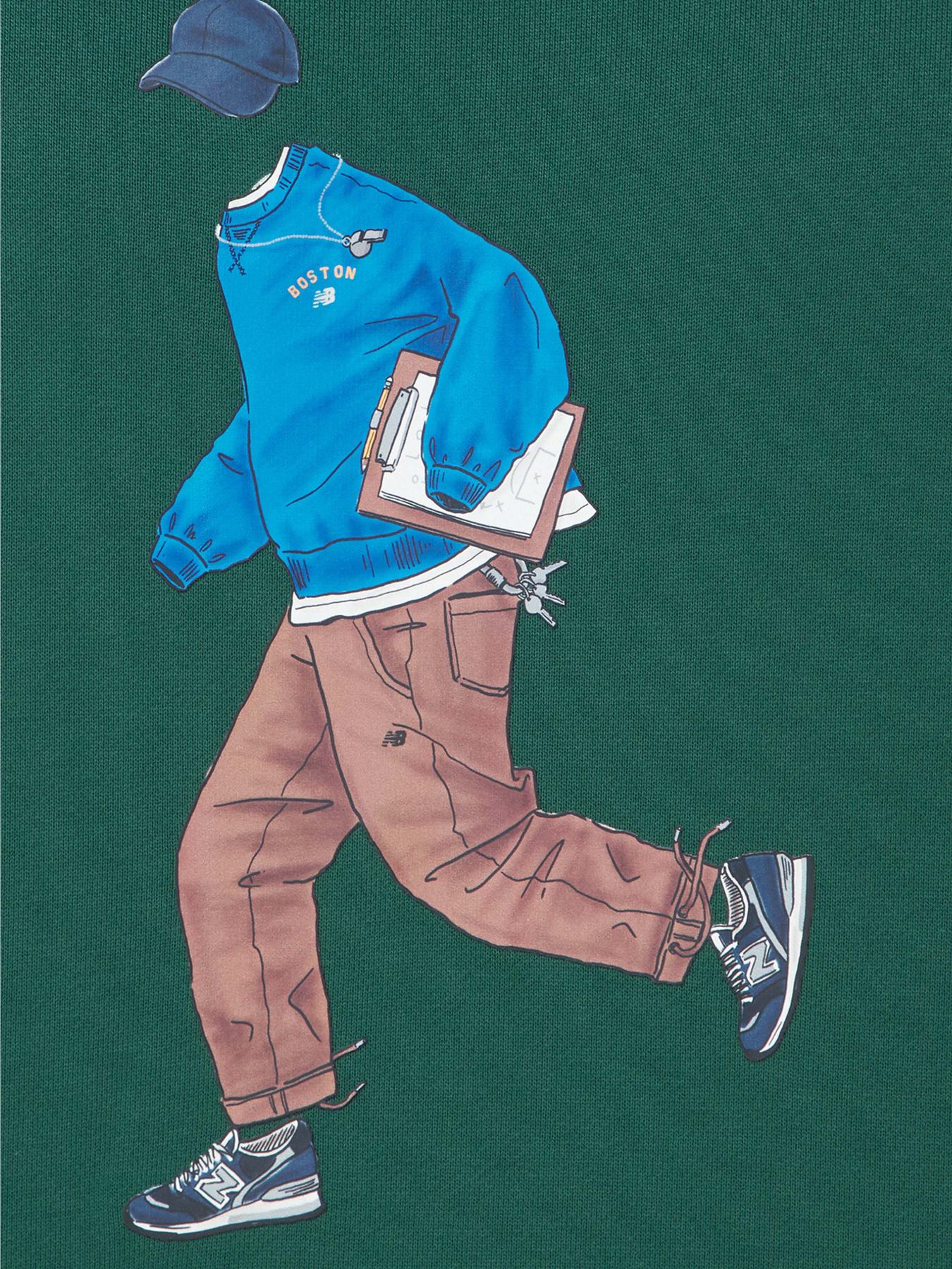 Свитшот New Balance Athletics Graphics модель MT41538NWG Фото