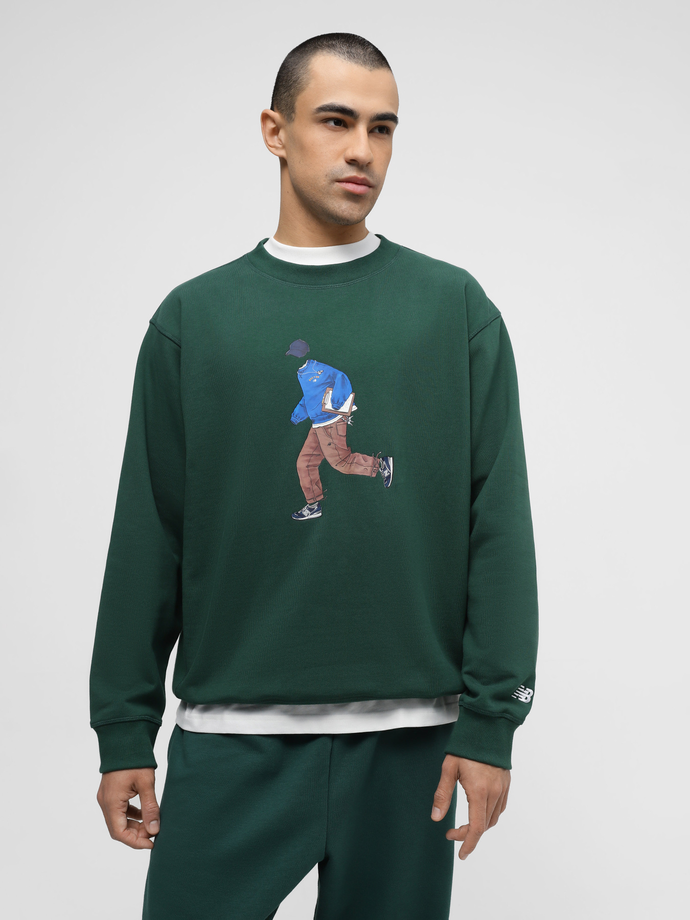 Свитшот New Balance Athletics Graphics модель MT41538NWG Фото