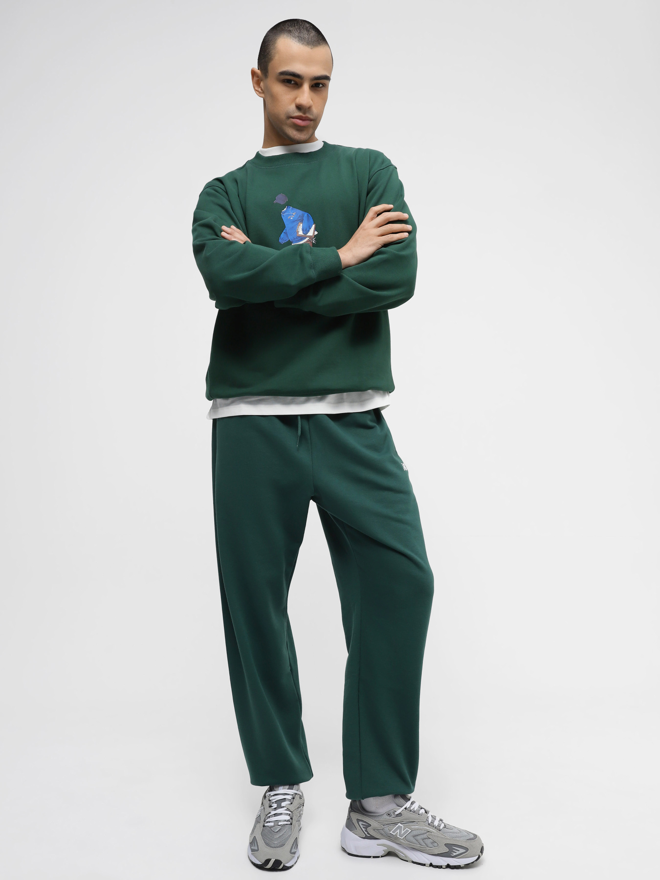 Свитшот New Balance ATHLETICS GRAPHICS модель MT41538NWG Фото