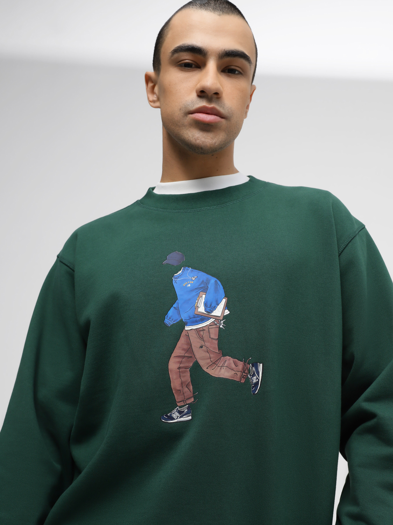 Свитшот New Balance ATHLETICS GRAPHICS модель MT41538NWG Фото