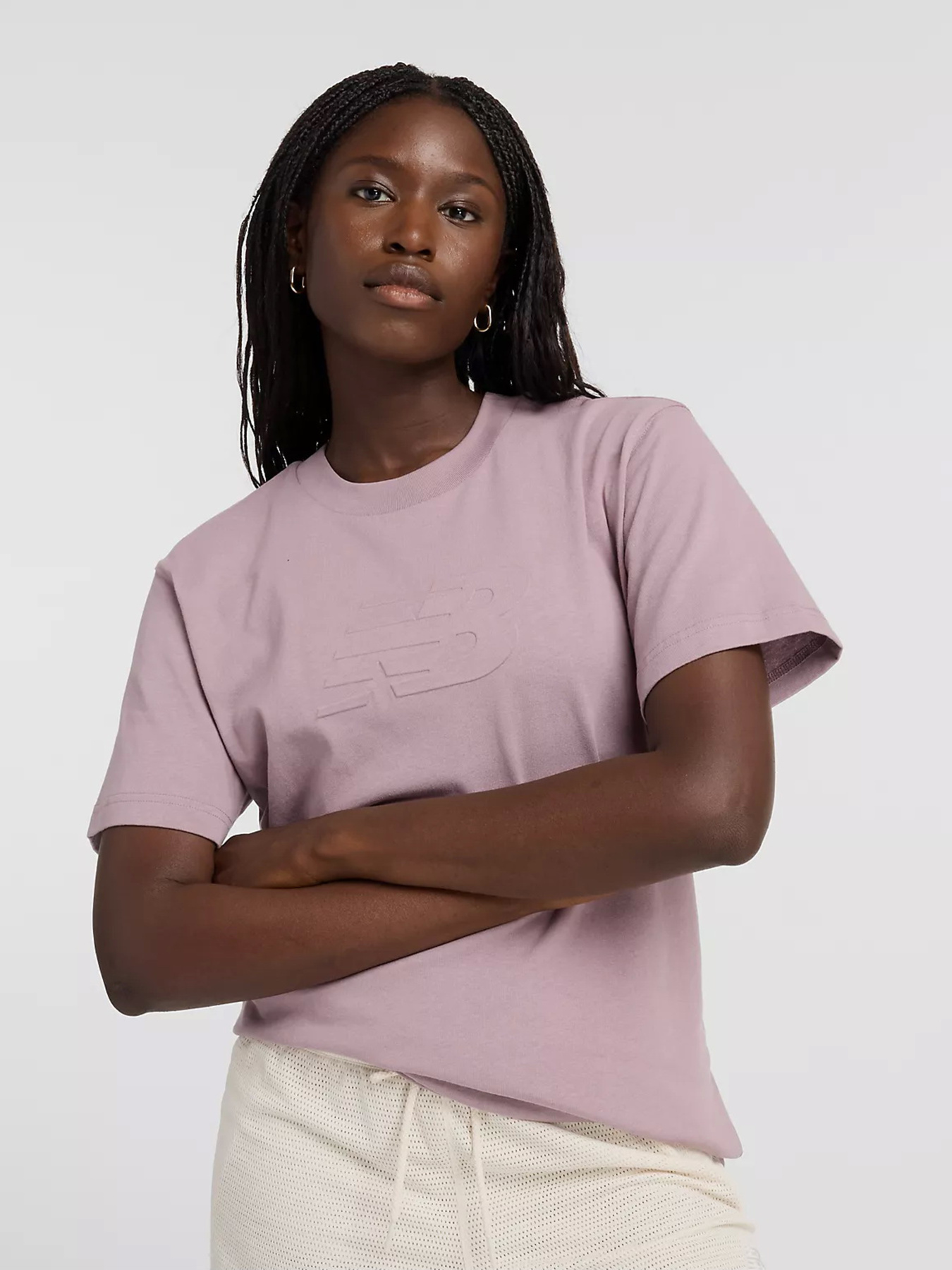 Футболка New Balance Embossed Logo Jersey модель WT43531ICW Фото