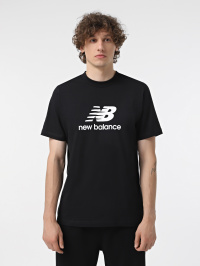 Чорний - Футболка New Balance Stacked Logo