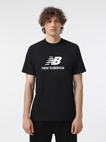 Футболка New Balance Stacked Logo модель MT41502BK Фото