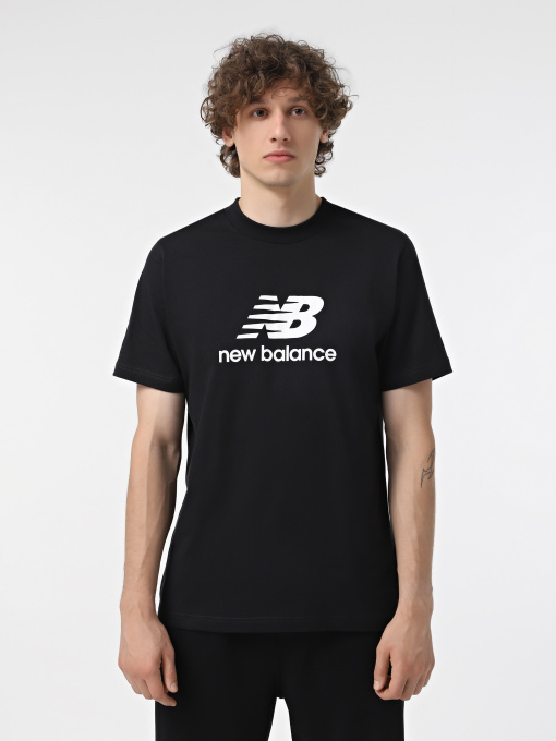 Футболка New Balance STACKED LOGO модель MT41502BK Фото