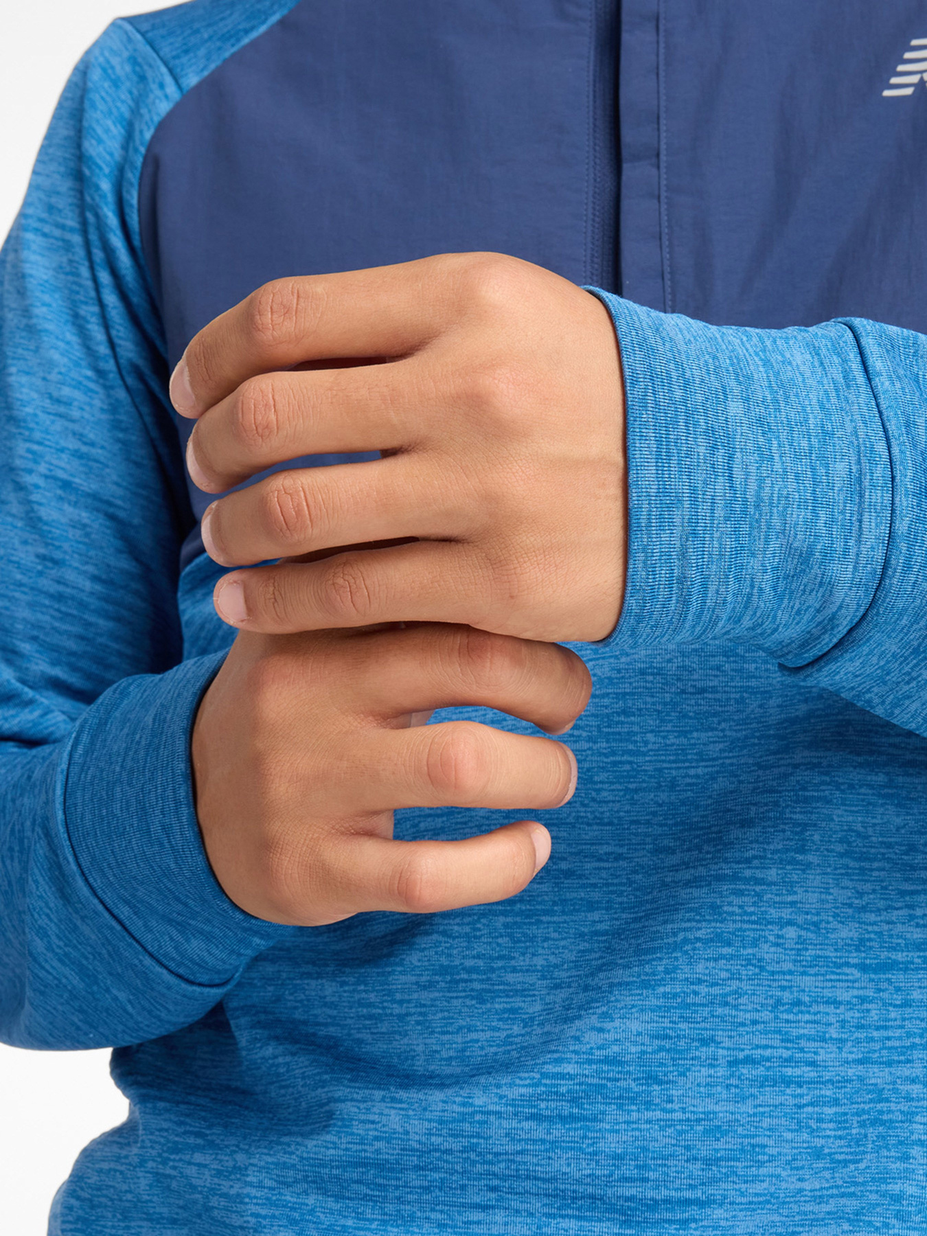 Спортивная кофта New Balance ATHLETICS HEAT GRID 1/2 ZIP модель MT43204HEB Фото