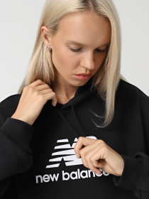 Худі New Balance ESSENTIALS FLEECE модель WT41506BK Фото