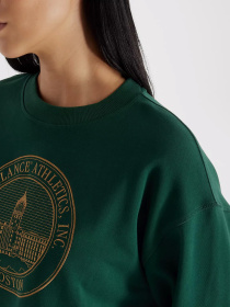 Свитшот New Balance Athletics French Terry Crest Crew модель WT43553NWG Фото