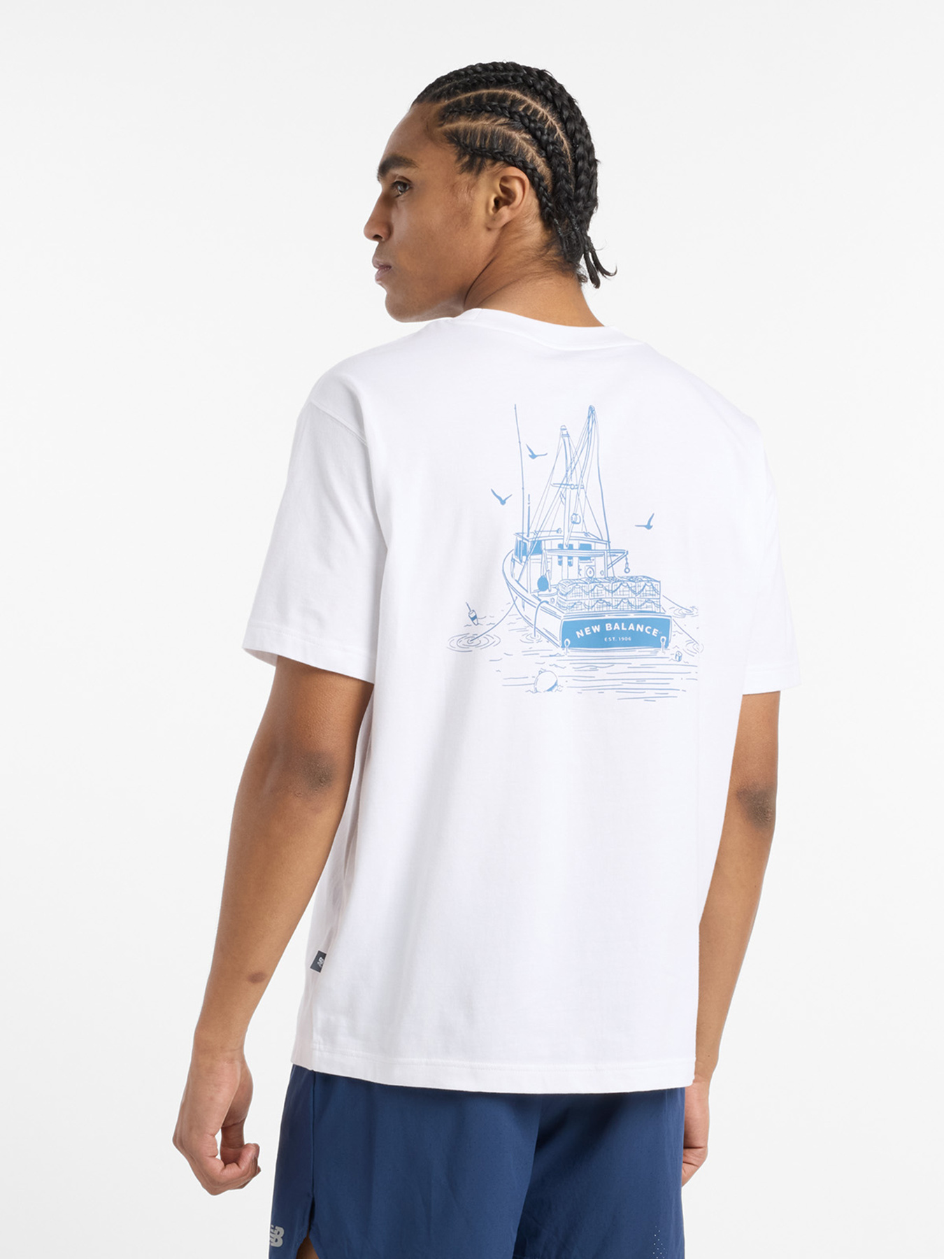 Футболка New Balance Lobster Boat модель MT51923WT Фото