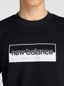 Футболка New Balance RECTANGULAR LOGO модель MT53956BK Футболка New Balance RECTANGULAR LOGO модель MT53956BK Фото