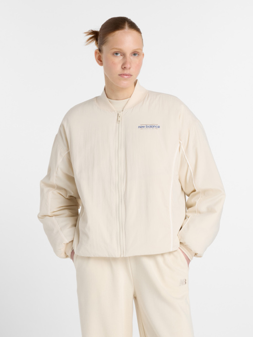 Бомбер New Balance REIMAGINED WOVEN модель WJ53500LIN Фото