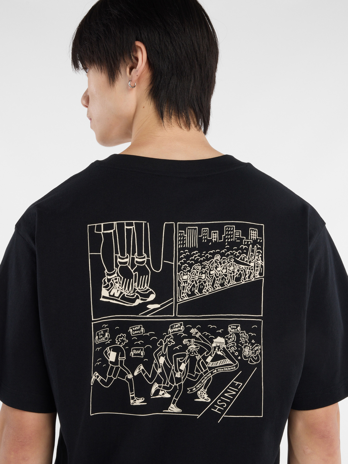 Футболка New Balance RUNNERS ARENT NORMAL модель MT53921BK Фото