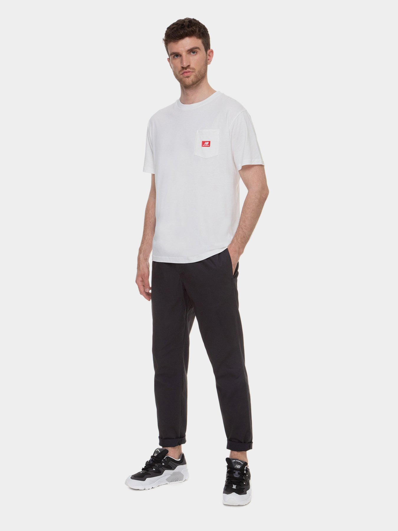 Футболка New Balance Athletics Pocket модель MT01567WT Фото