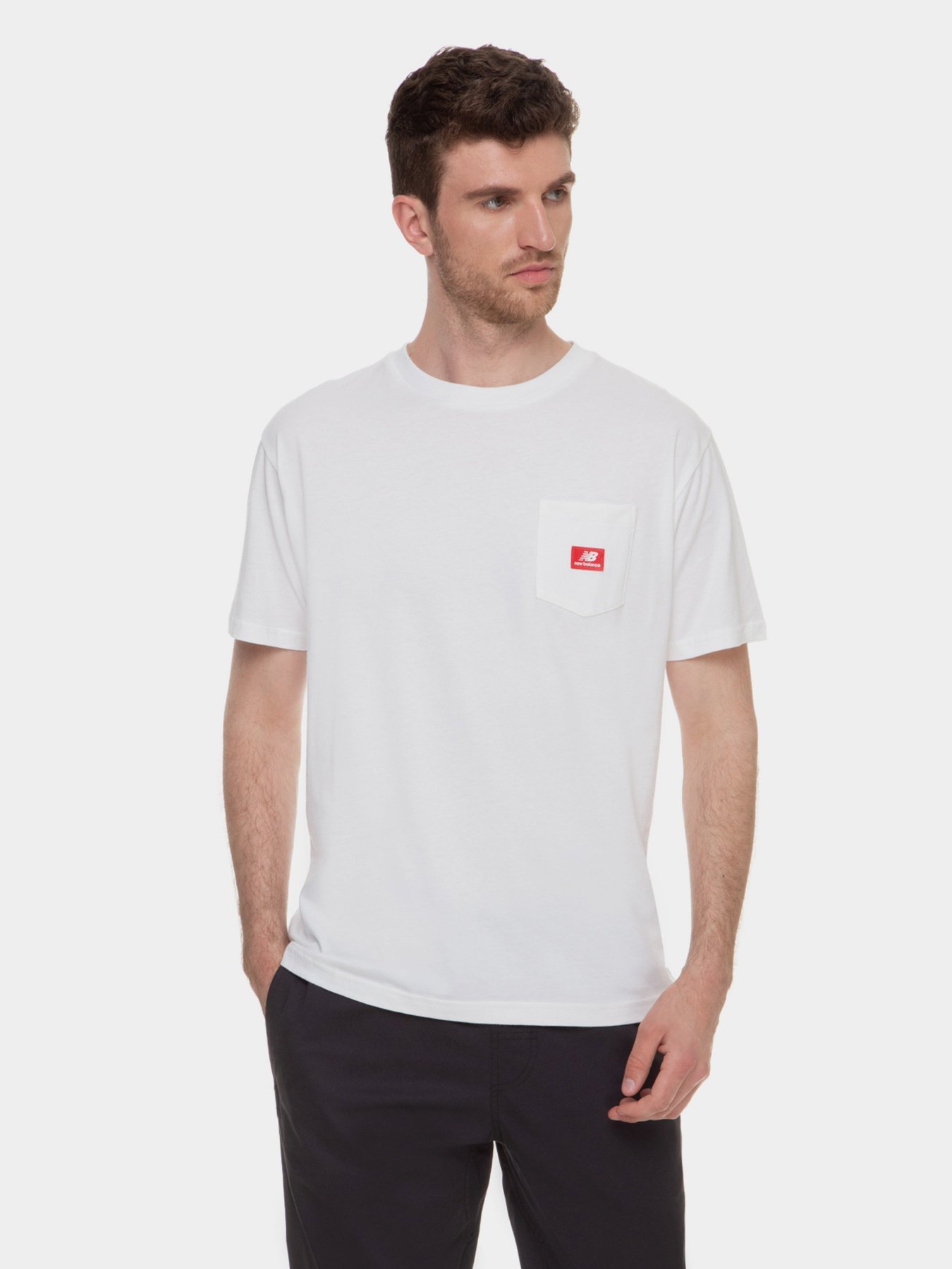 Футболка New Balance Athletics Pocket модель MT01567WT Фото