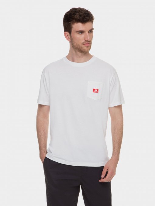 Футболка New Balance Athletics Pocket модель MT01567WT Фото