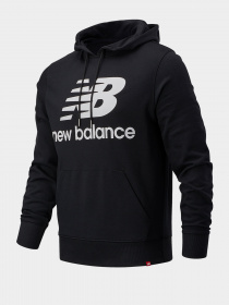 Худи New Balance Essentials Stacked Logo модель MT03558BK Фото
