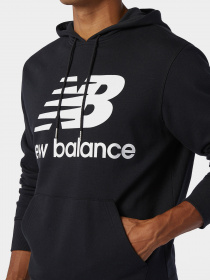 Худи New Balance Essentials Stacked Logo модель MT03558BK Фото