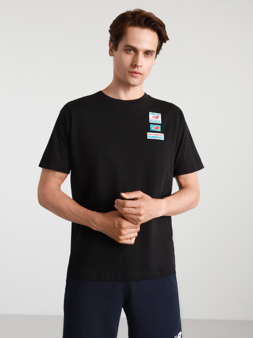 Футболки и поло New Balance Essentials модель MT11516BK Фото