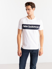 Футболки и поло New Balance  Athletics Linear модель MT11548WT Фото