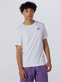 Футболки и поло New Balance Essentials Embriodered модель MT11592WT Фото