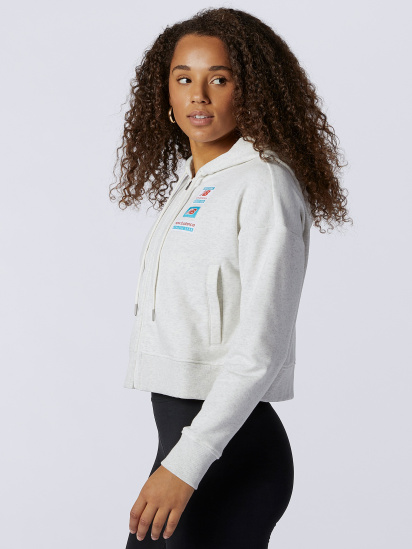 Кофта спортивна New Balance Essentials Field Day Full Zip модель WJ11503SAH — фото 3 - INTERTOP