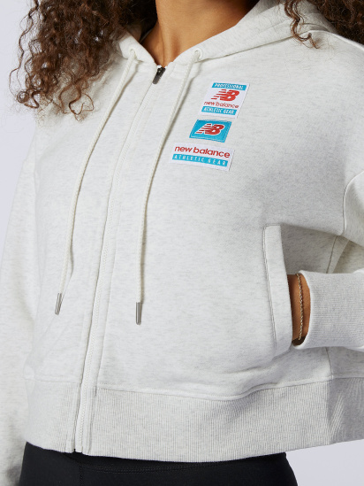 Кофта спортивна New Balance Essentials Field Day Full Zip модель WJ11503SAH — фото 4 - INTERTOP