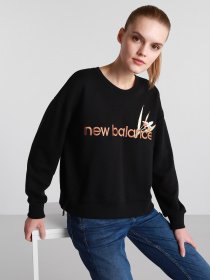 Світшот New Balance Essentials Botanical Crew модель WT11510BK Фото