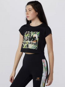 Футболки и поло New Balance Essentials Botanical модель WT11511BK Фото