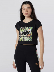 Футболки и поло New Balance Essentials Botanical модель WT11511BK Фото