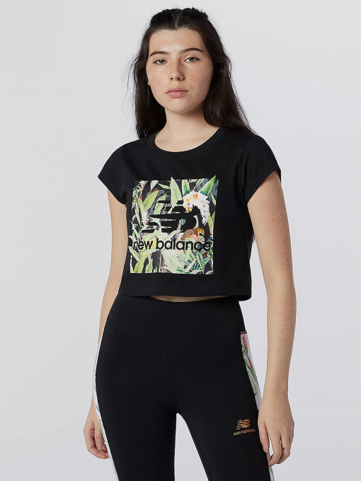 Футболки и поло New Balance Essentials Botanical модель WT11511BK Фото