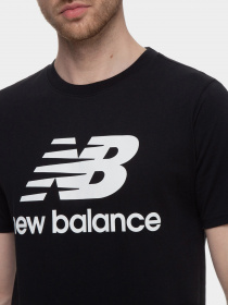 Футболка New Balance Essentials Stacked Logo модель MT01575BK Фото