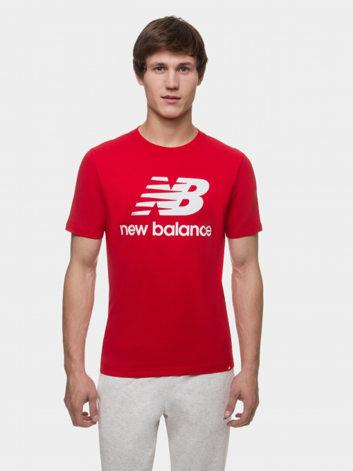 Футболка New Balance Essentials Stacked Logo модель MT01575REP Фото