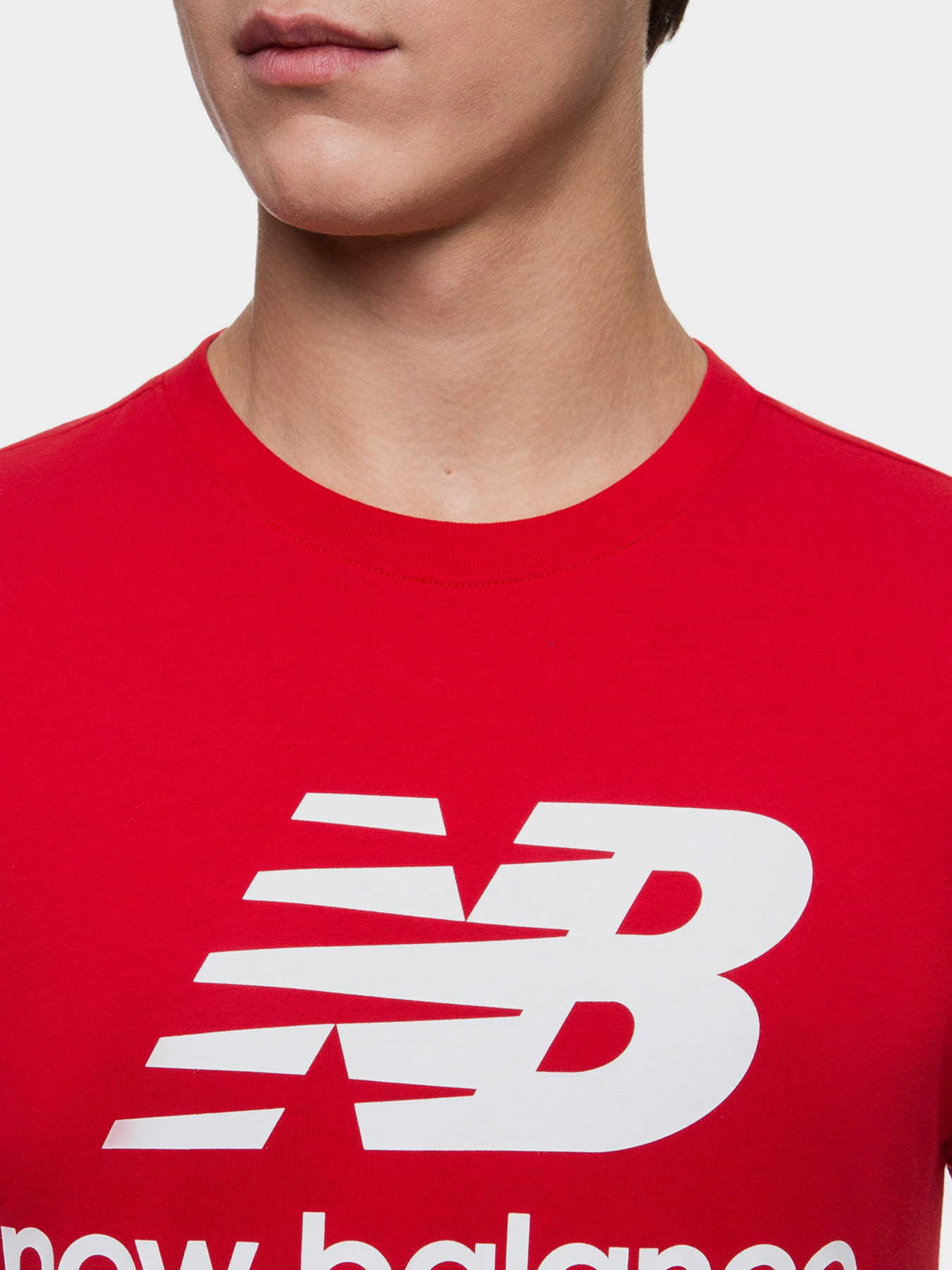 Футболка New Balance Essentials Stacked Logo модель MT01575REP Фото