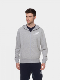 Кофта спортивная New Balance Essentials Stacked Full Zip модель MJ03558AG Фото