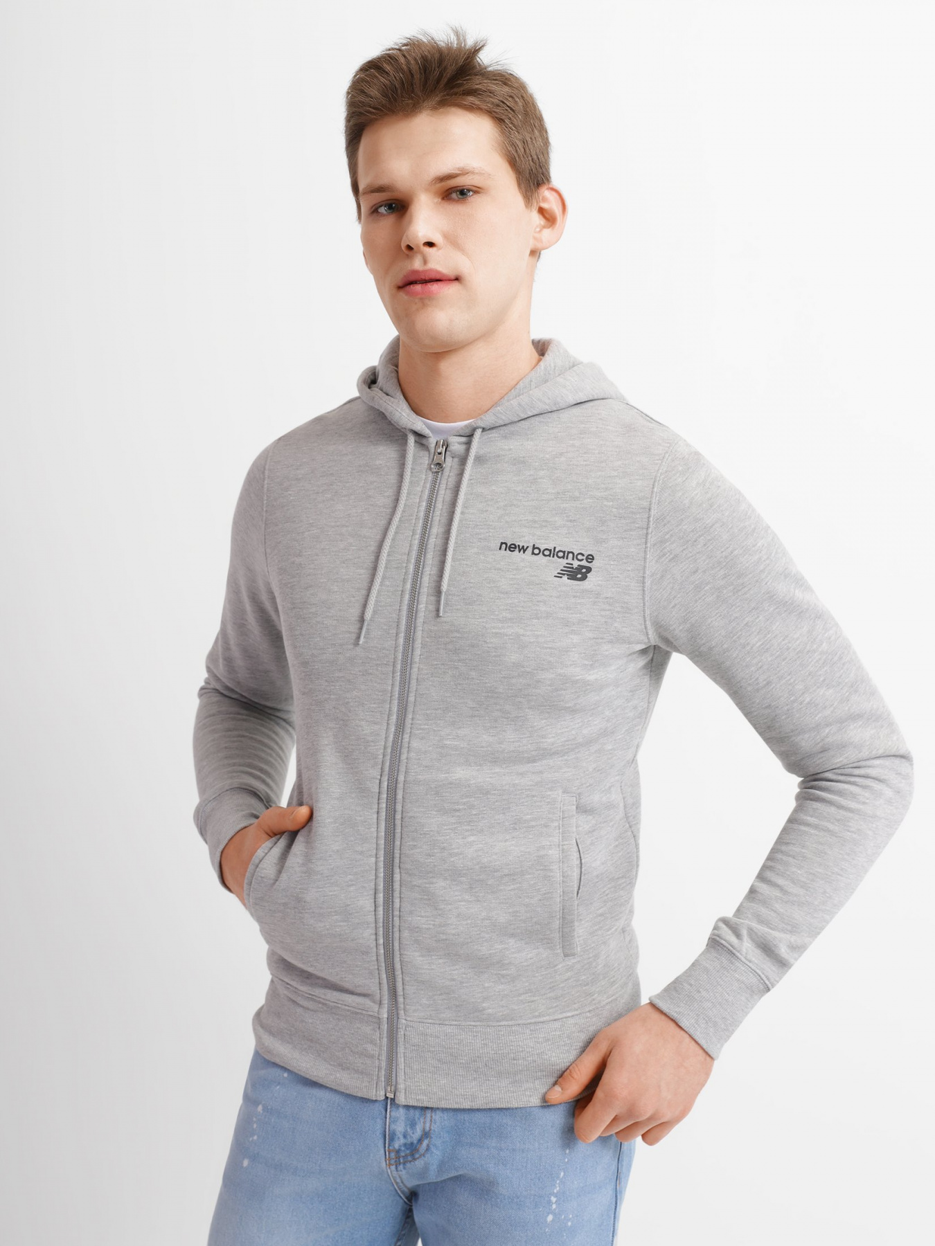 Спортивная кофта New Balance Classic Core FZ модель MJ03907AG Фото