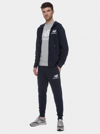 Кофта спортивна New Balance Essentials Stacked Full Zip модель MJ03558ECL — фото 6 - INTERTOP