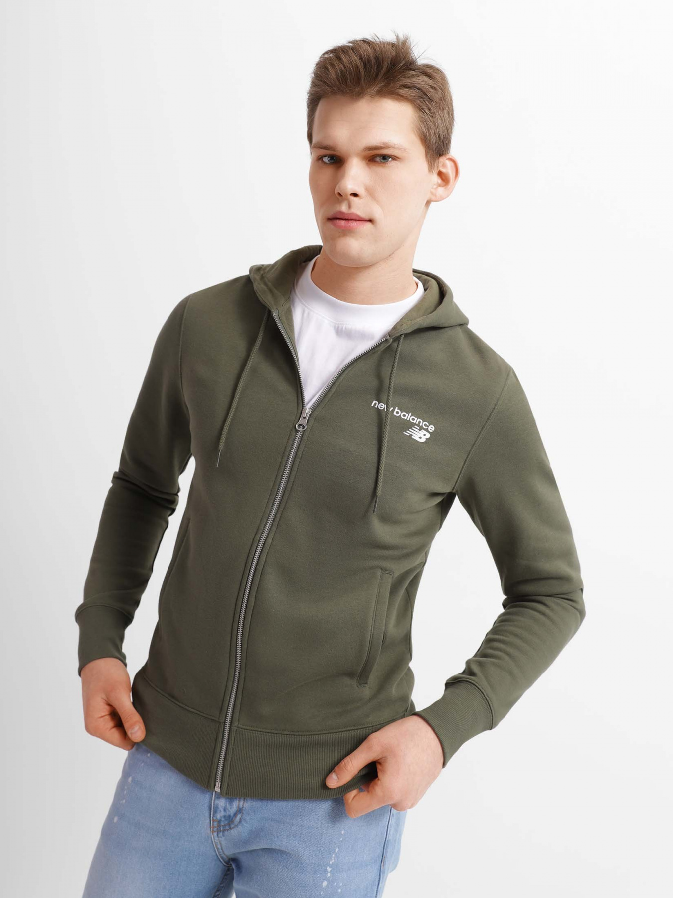 Кофта спортивная New Balance Classic модель MJ03907ARG Фото