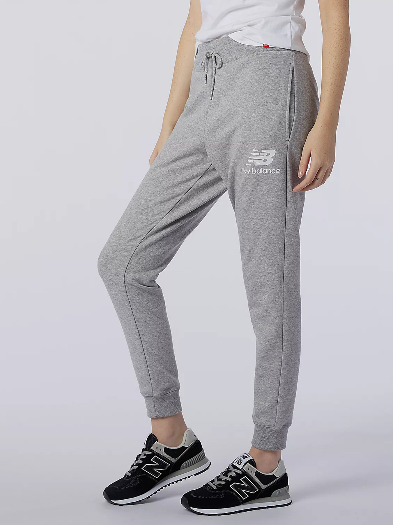 Штаны спортивные New Balance Essential Stack Logo модель MP11507AG Фото